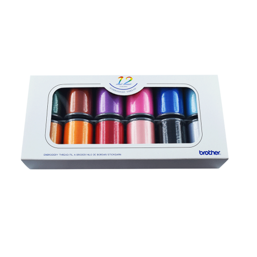 12 Set of Brother Satin Embroidery Threads