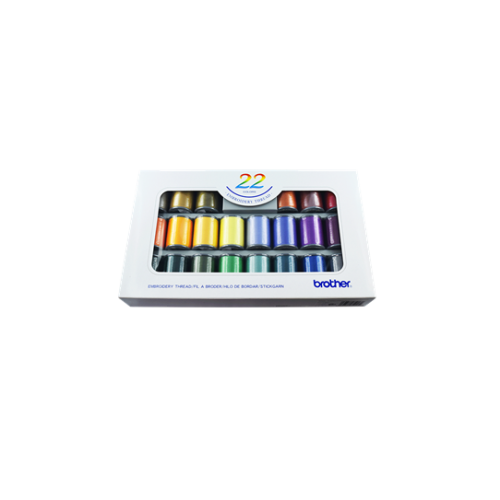 Brother 22 Set of Satin Embroidery Threads