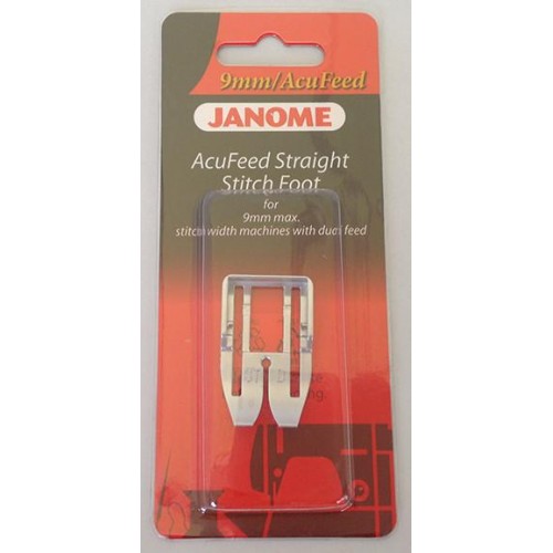 Janome AcuFeed Straight Stitch Foot - Category D (with AcuFeed) Janome AcuFeed Straight Stitch Foot - Category D (with AcuFeed)