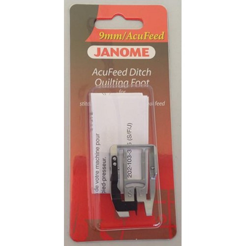 Janome AcuFeed Ditch Quilting Foot - Category D (with AcuFeed)