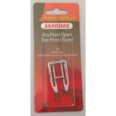 Janome Acufeed Open Toe Foot (Twin) - Category D (with AcuFeed)