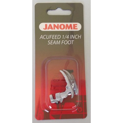 Janome AcuFeed 1/4 inch Seam Foot - MC7700QCP/MC6600P ONLY Janome AcuFeed 1/4 inch Seam Foot - MC7700QCP/MC6600P ONLY