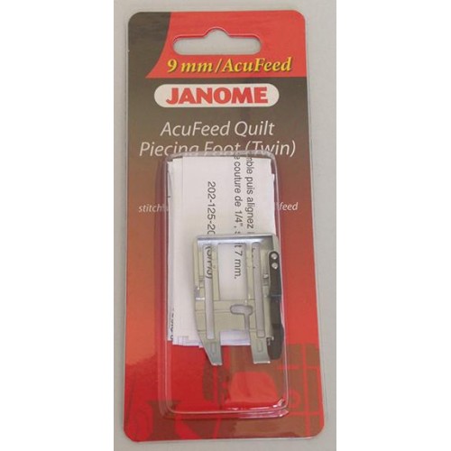 Janome AcuFeed 1/4 inch Seam Foot - Cat D (with Acufeed) Janome AcuFeed 1/4 inch Seam Foot - Cat D (with Acufeed)
